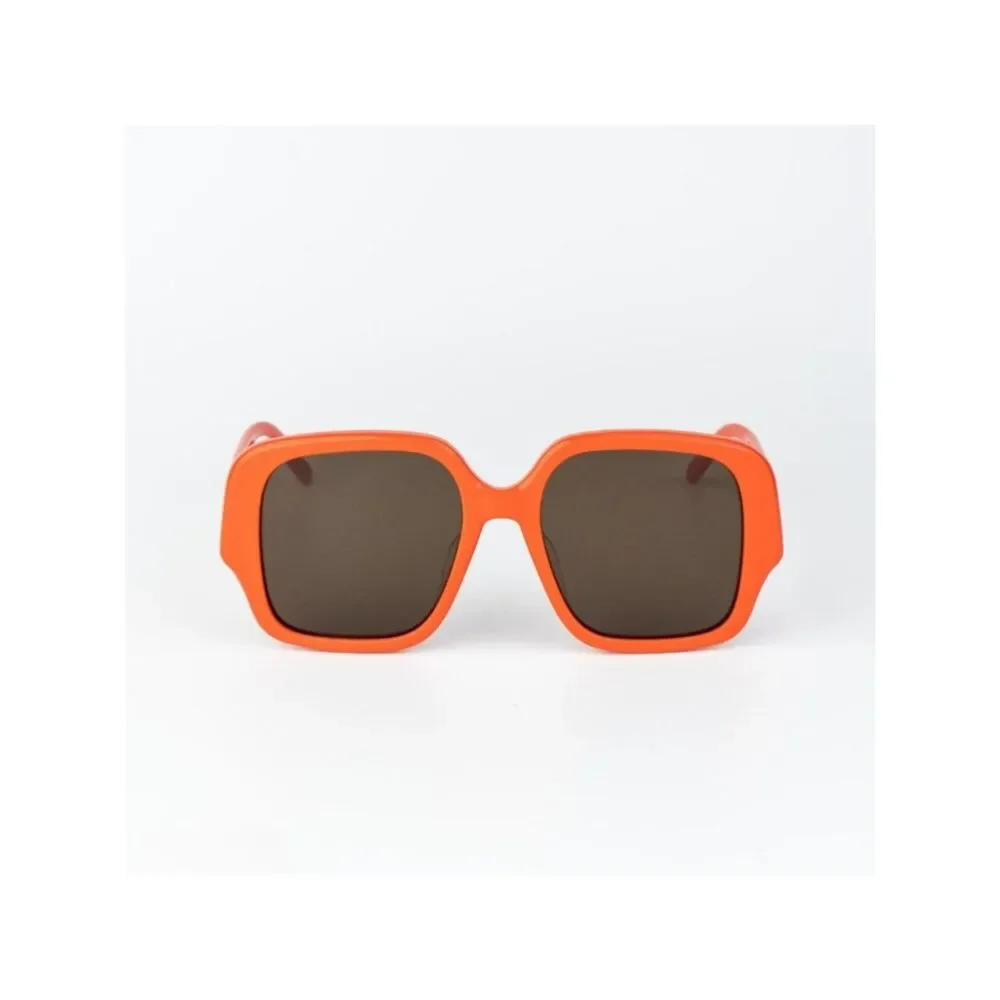 Loewe Women Sunglasses Orange Brown Square LW40134U 42E NEW AUTHENTIC